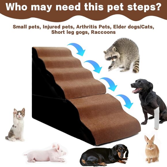 Dog Steps for High Beds 30-32" H - 6-Step - Picture 4 of 6